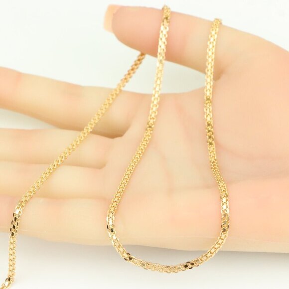 Classic Rose Gold Chain Necklace  Sleek & Elegant Design, XPNL0277 - Picture 5 of 12